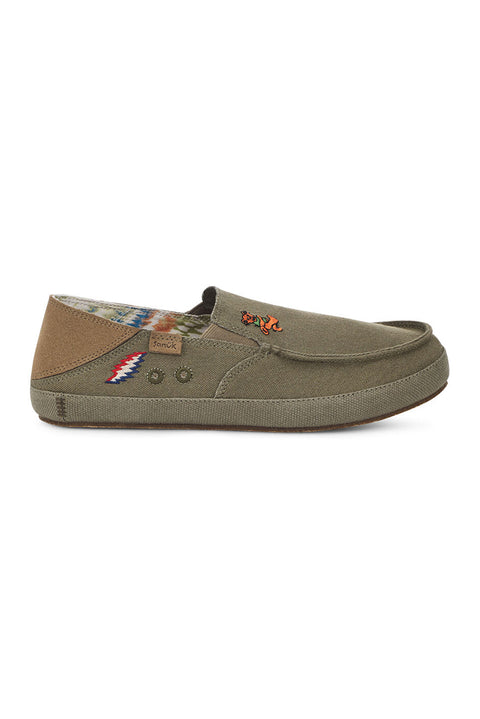 Sanuk Twinny ST X Grateful Dead Sidewalk Surfers - Olive
