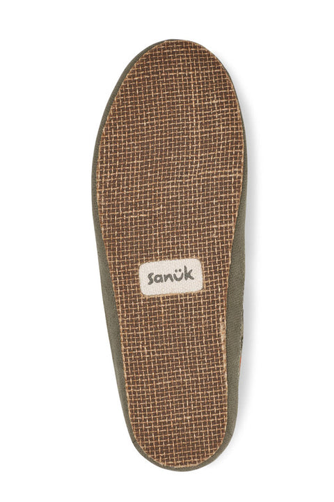 Sanuk Twinny ST X Grateful Dead Sidewalk Surfers - Olive - Sole