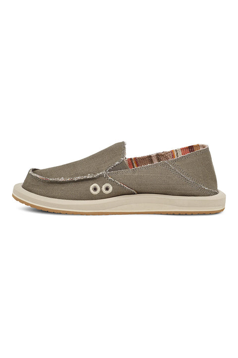 Sanuk Women's Donny Hemp - Smokey Olive - Inside