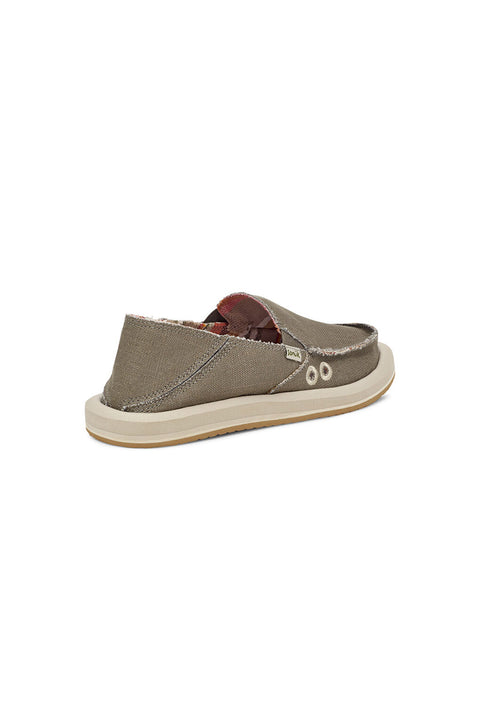 Sanuk Women's Donna Hemp - Smokey Olive - Back