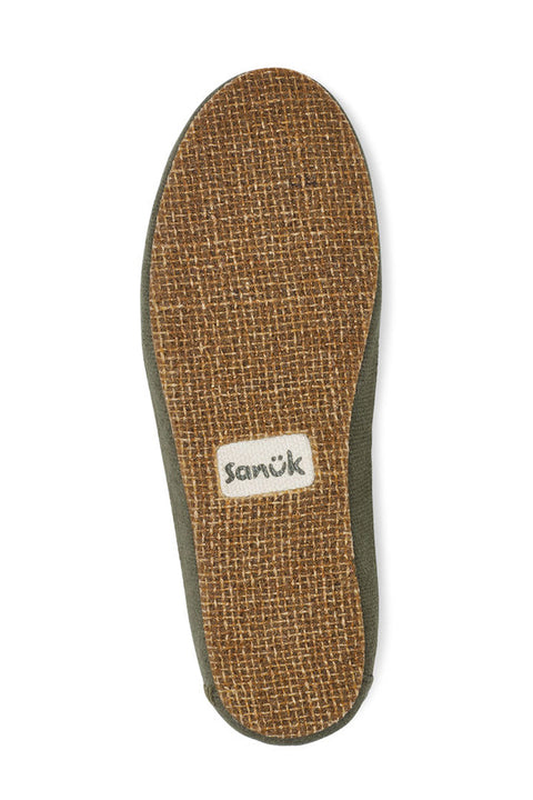 Sanuk Women's Twinny ST X Grateful Dead Sidewalk Surfers - Olive - Sole