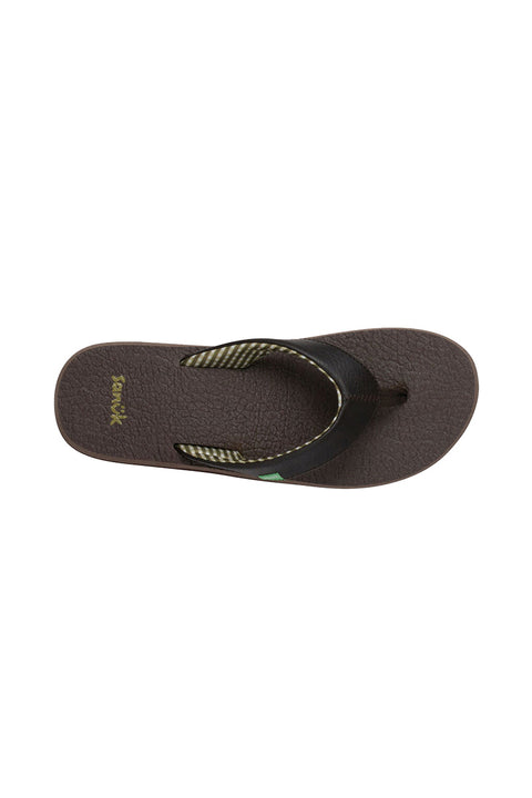 Sanuk Yoga Mat Sandal - Brown - Top