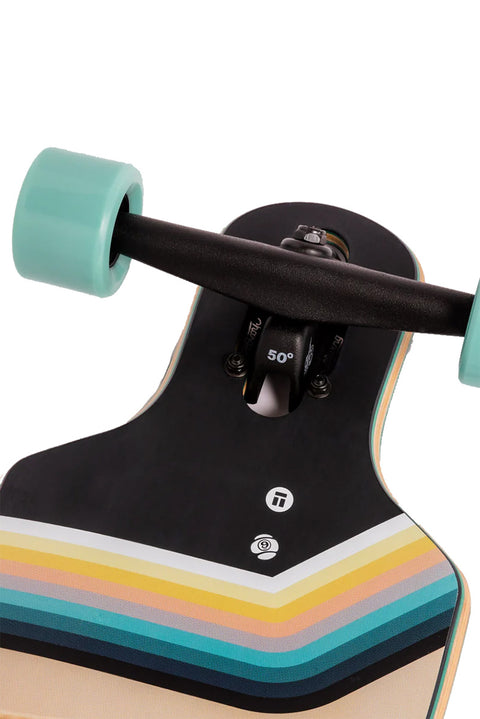 Sector 9 Bintang Bend Complete Skateboard- Close up on trucks