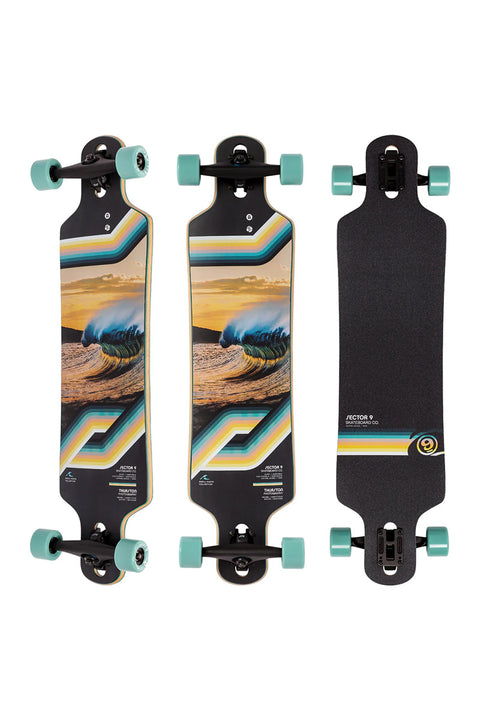 Sector 9 Bintang Bend Complete Skateboard- 3 angles