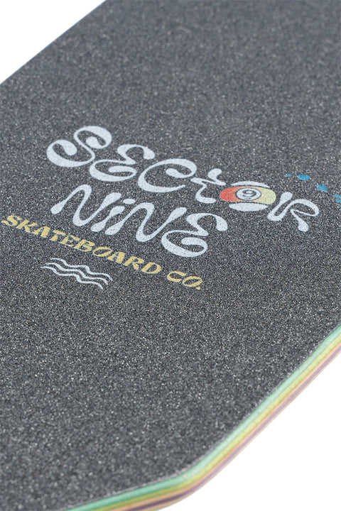 Sector 9 Fractal Shave Ice Complete Skateboard- Close up of graphic on grip tape