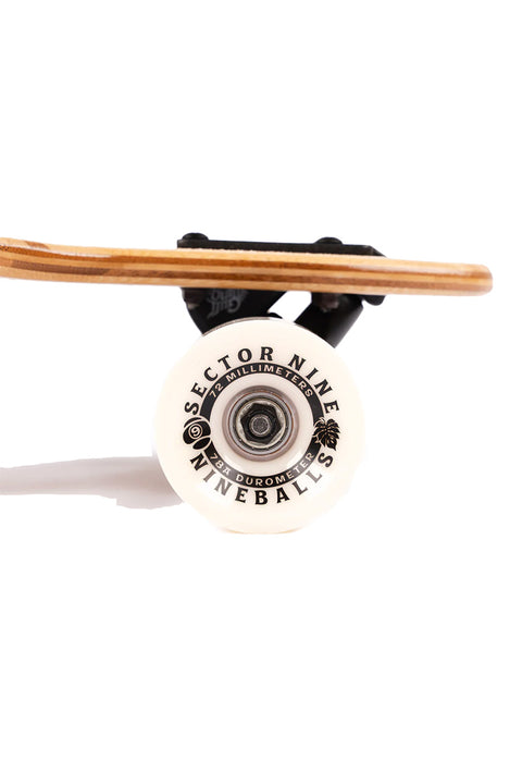 Sector 9 Lookout Take Off Complete Skateboard- Close up on wheels