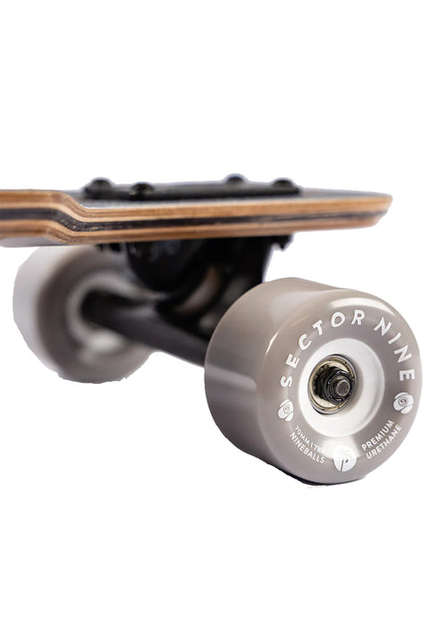 Sector 9 Meridian Grizzley Complete Skateboard- Close up of the wheels