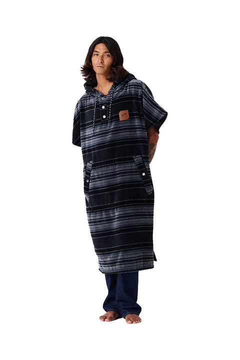 Slowtide Oso Changing Poncho - Black- Front