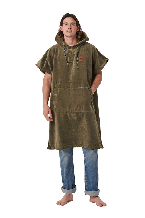 Slowtide The Diggs Changing Poncho - Green- Front