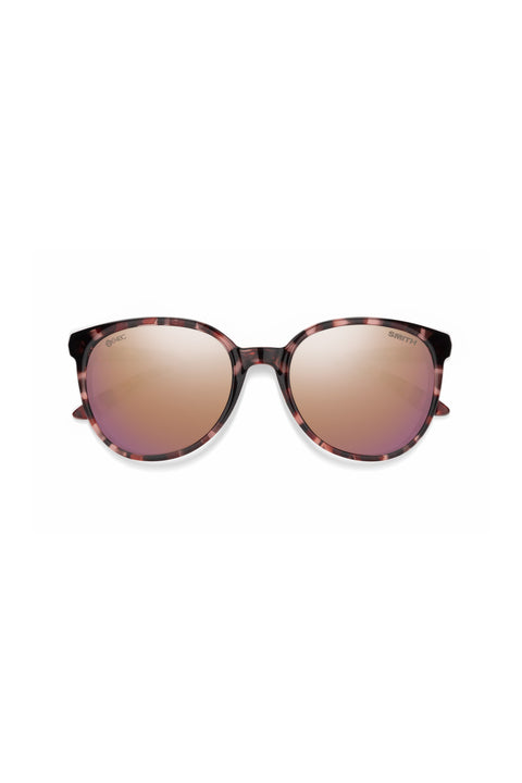 Smith Cheetah Sunglasses - B4BC Rose Tortoise / ChromaPop Polarized Rose Gold Mirror - Front