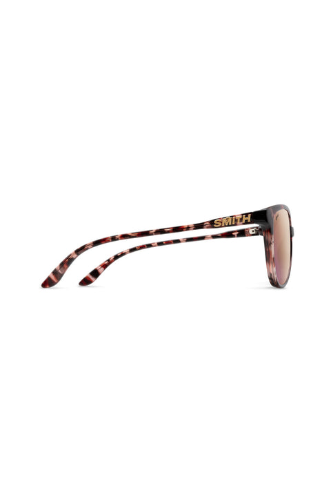 Smith Cheetah Sunglasses - B4BC Rose Tortoise / ChromaPop Polarized Rose Gold Mirror - SIde