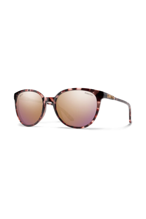 Smith Cheetah Sunglasses - B4BC Rose Tortoise / ChromaPop Polarized Rose Gold Mirror