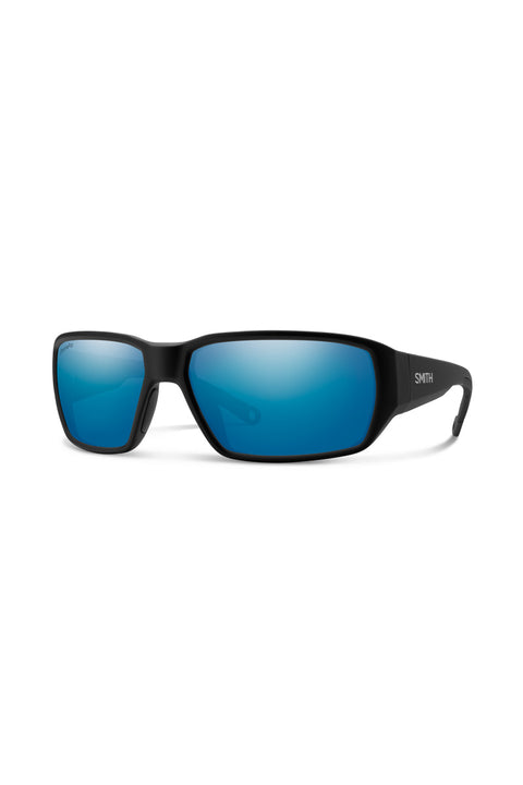 Smith Hookset Sunglasses - Matte Black / ChromaPop Glass Polarized Blue Mirror