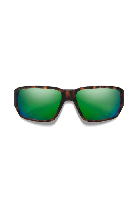 Smith Hookset Sunglasses - Matte Tortoise / ChromaPop Glass Polarized Green Mirror - Front