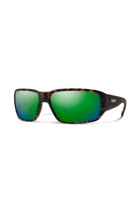 Smith Hookset Sunglasses - Matte Tortoise / ChromaPop Glass Polarized Green Mirror