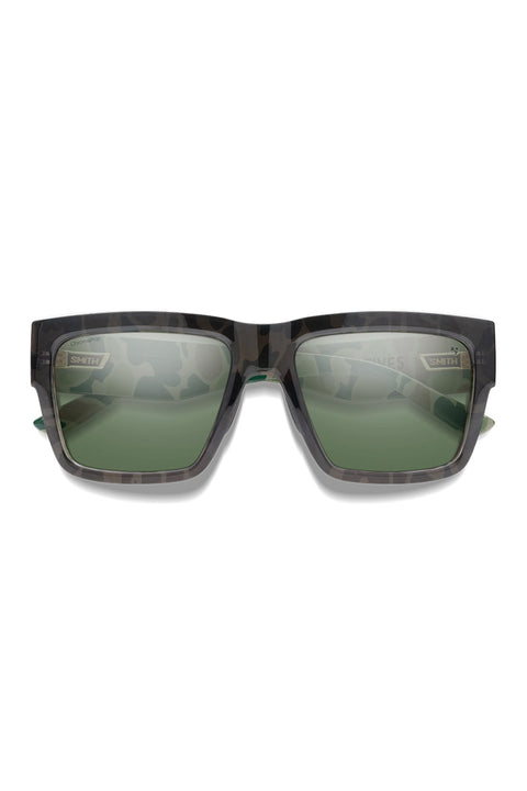 Smith Lineup Sunglasses - HFF - Duck Camo / ChromaPop Polarized Gray Green- Front with arms folded
