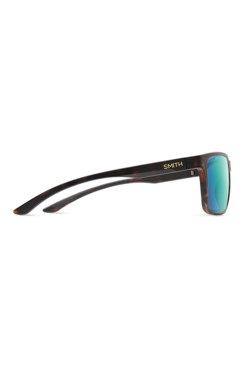 Smith Riptide Sunglasses - Matte Tortoise / ChromaPop Polarized Opal Mirror- Side