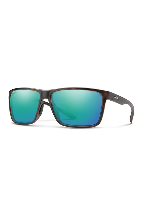 Smith Riptide Sunglasses - Matte Tortoise / ChromaPop Polarized Opal Mirror- Front