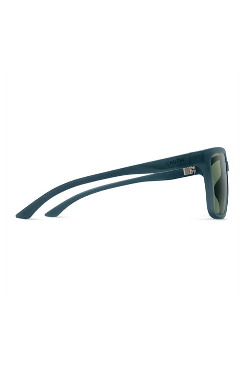 Smith Shoutout Core Sunglasses - Matte Pacific Crystal / Polarized Gray Green- Side