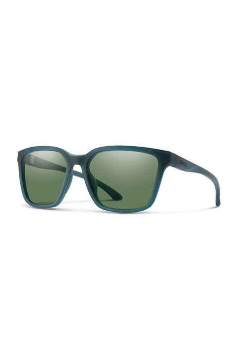 Smith Shoutout Core Sunglasses - Matte Pacific Crystal / Polarized Gray Green- Front