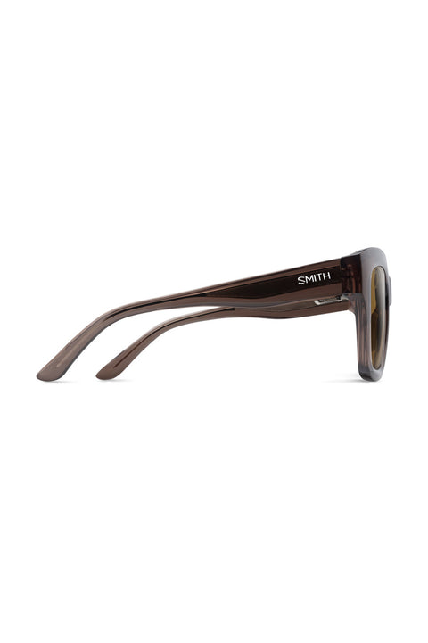 Smith Sway Sunglasses - Rosewood Crystal / ChromaPop Polarized Brown- Side