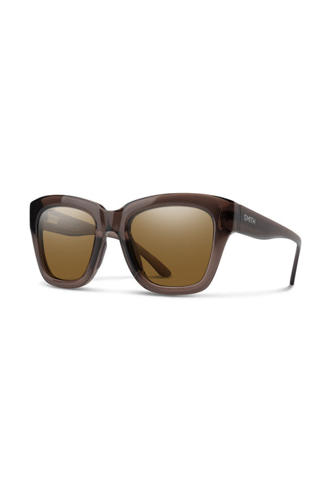 Smith Sway Sunglasses - Rosewood Crystal / ChromaPop Polarized Brown- Front