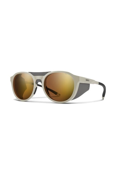 Smith Venture Sunglasses - Matte Bone / ChromaPop Glacier Photochromic Cooper Gold Mirror- Front