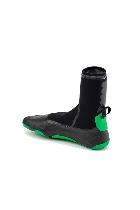 Solite Custom Pro 2.0 3mm Split Toe Boot - Green / Black- Back