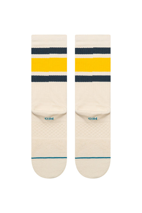 Stance Boyd Crew Sock - Cream- Bottom view