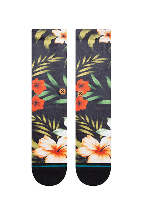 Stance Cabana Crew Sock - Washed Black-Top