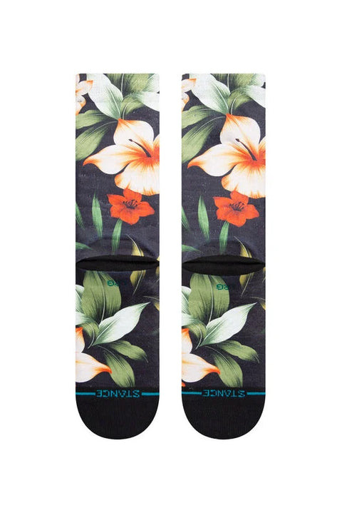 Stance Cabana Crew Sock - Washed Black-Bottom