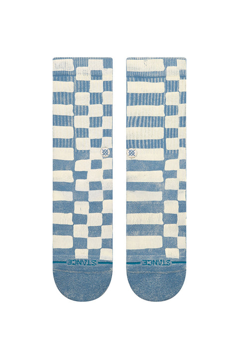 Stance Cruzer Crew Sock - Bluesteel- Front view