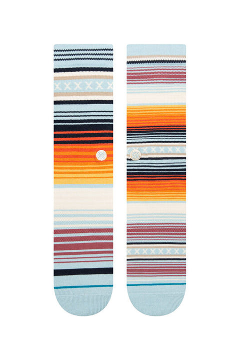 Stance Curren Crew Socks - Light Blue-Top