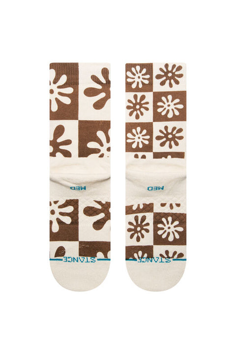 Stance Flower Girl Crew Socks - Off White-Bottom