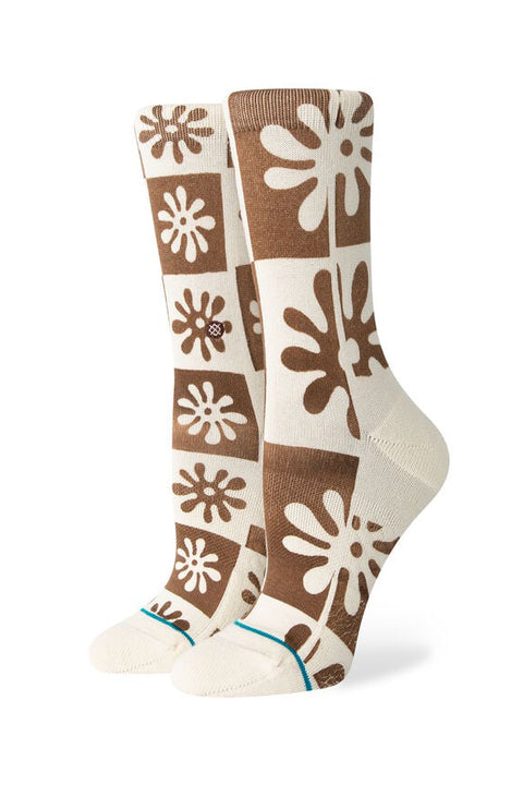 Stance Flower Girl Crew Socks - Off White
