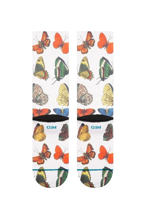 Stance Flutterby Crew Sock - Canvas - Back