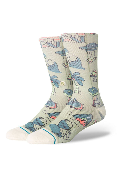 Stance Hunger Crew Sock - Sage