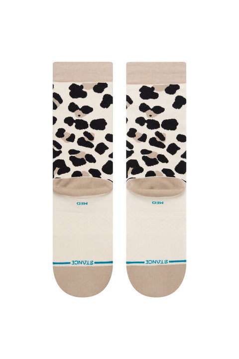 Stance Spot On Crew Socks - Leopard-bottom