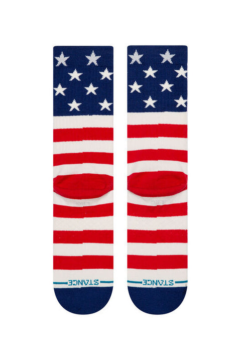 Stance The Fourth Crew Sock - Red-bottom