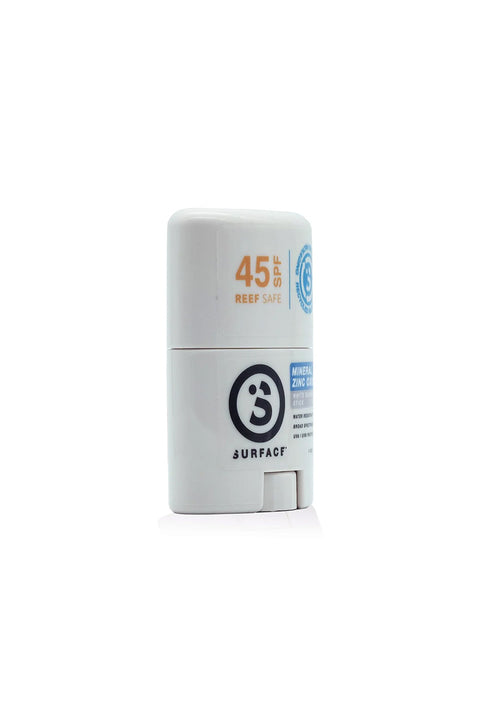 Surface SPF45 Zinc Oxide 0.5OZ Facestick- Side view of white