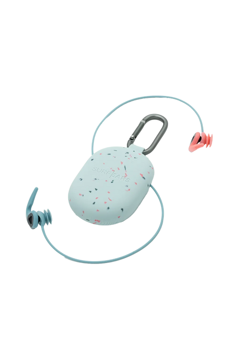 SurfEars 4.0 Ear Plugs - Coral / Sky- Storage case