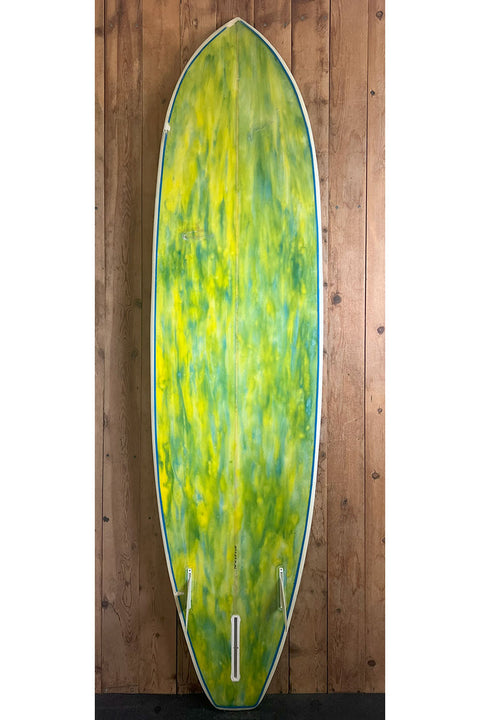 Used 7'6" Tree Lady Mid Length Surfboard - Bottom