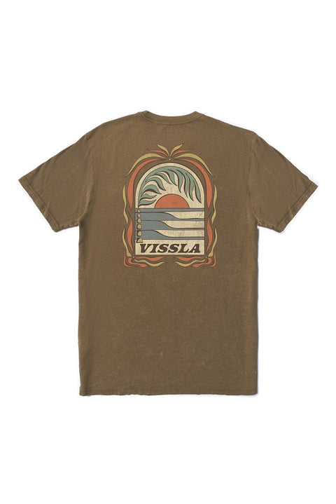 Vissla Canopy Cosmic Wash SS Tee - Chocolate- Back