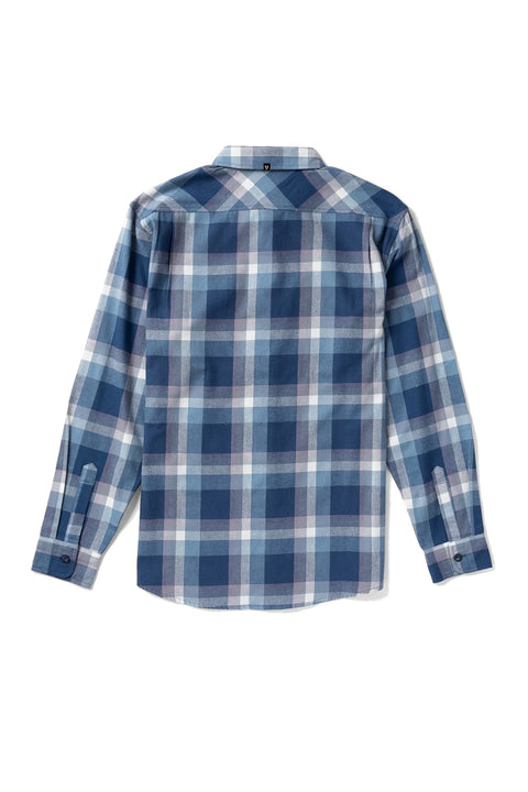 Vissla Central Coast Eco Flannel - Dark Denim- Back