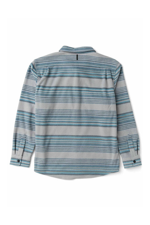 Vissla Eco-zy LS Polar Flannel - Storm Grey- Back