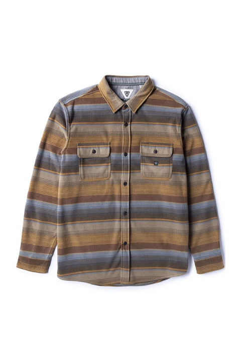 Vissla Eco-Zy Polar Flannel - Khaki- Front