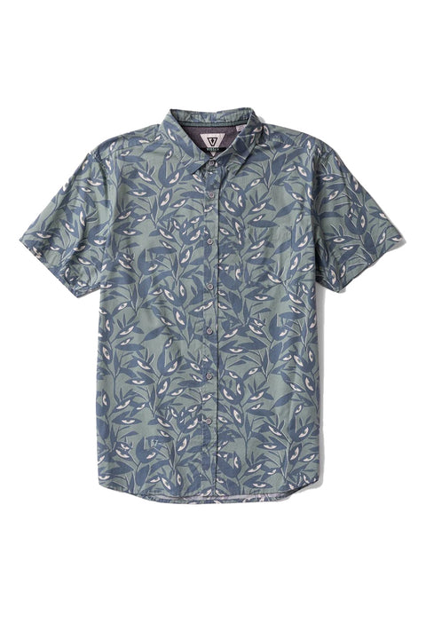 Vissla Floravision Eco SS Shirt - Light Sage- Front