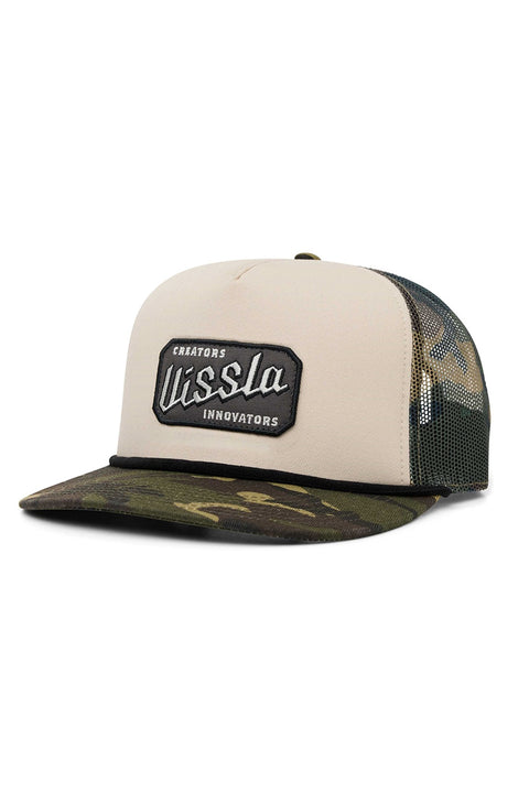 Vissla Garage Foam Trucker Hat - Camo- Front