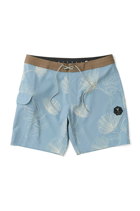 Vissla Happy Hours 18.5" Boardshorts - Faded Denim- Front