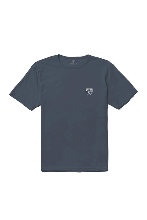 Vissla Inked Organic Tee - Dark Denim- Front